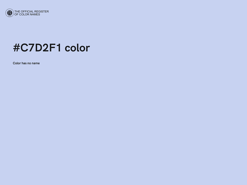 #C7D2F1 color image