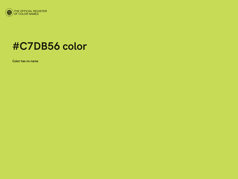 #C7DB56 color image