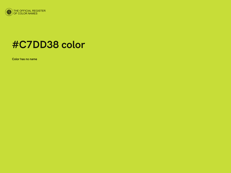 #C7DD38 color image