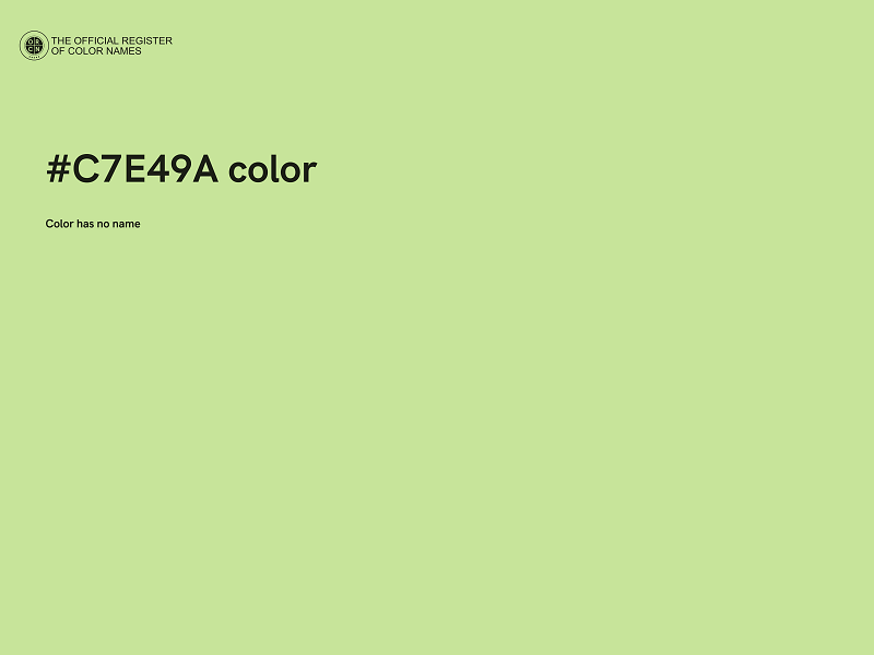 #C7E49A color image