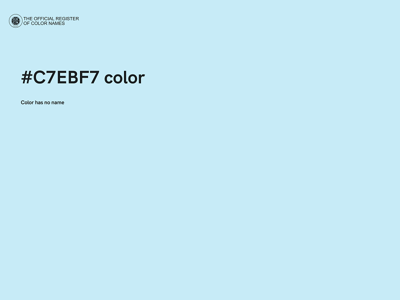 #C7EBF7 color image