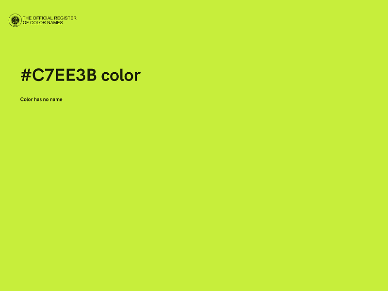 #C7EE3B color image