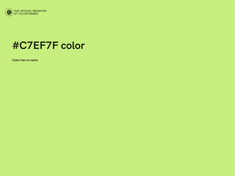 #C7EF7F color image