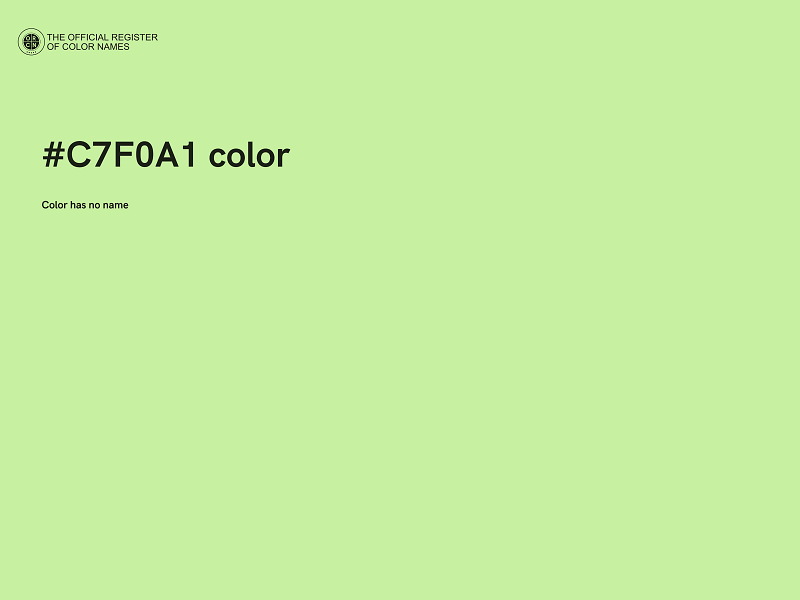 #C7F0A1 color image