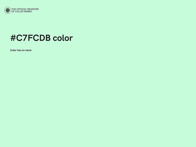 #C7FCDB color image