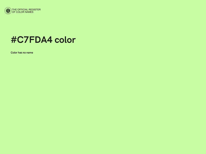 #C7FDA4 color image