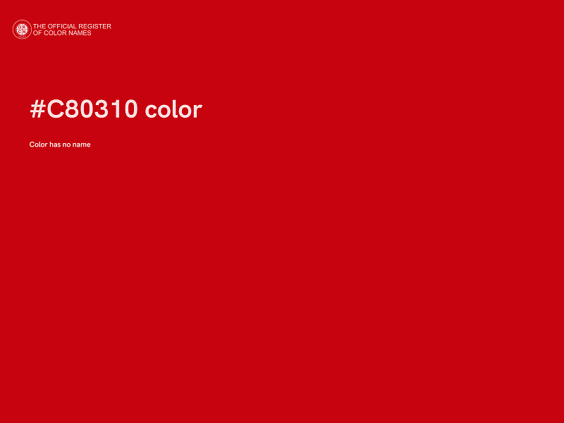 #C80310 color image