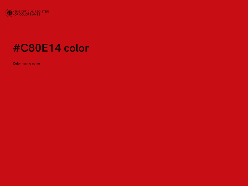 #C80E14 color image