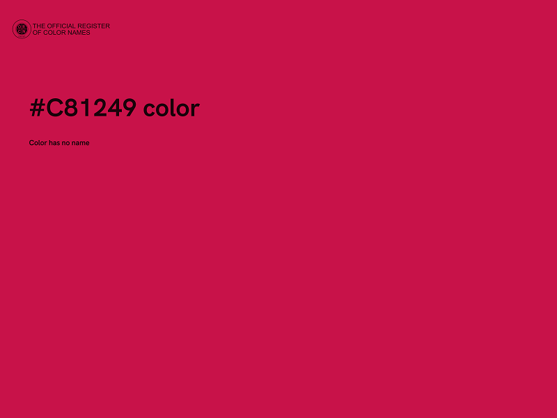 #C81249 color image