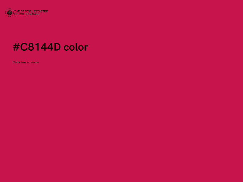 #C8144D color image