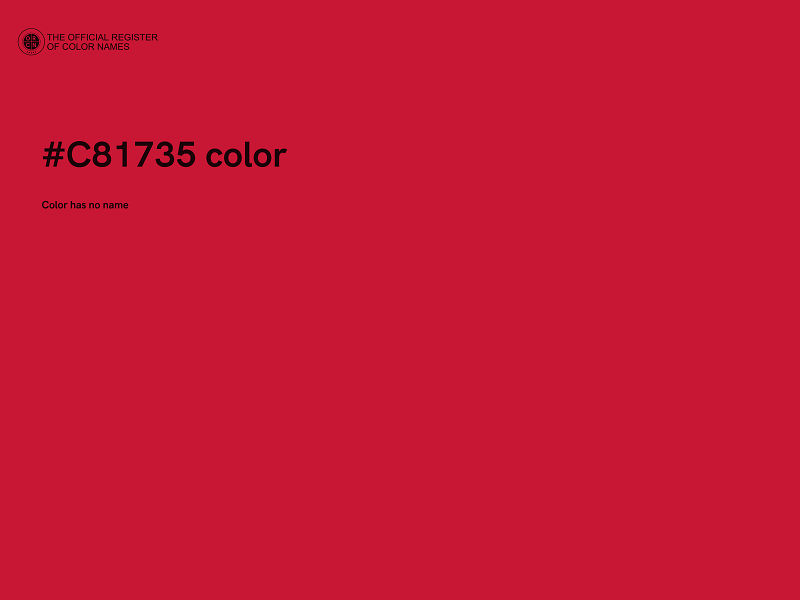 #C81735 color image