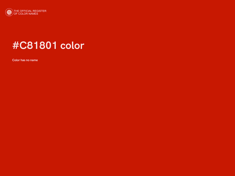 #C81801 color image