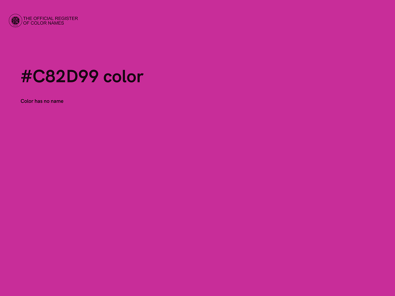 #C82D99 color image