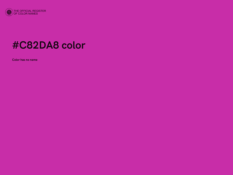 #C82DA8 color image