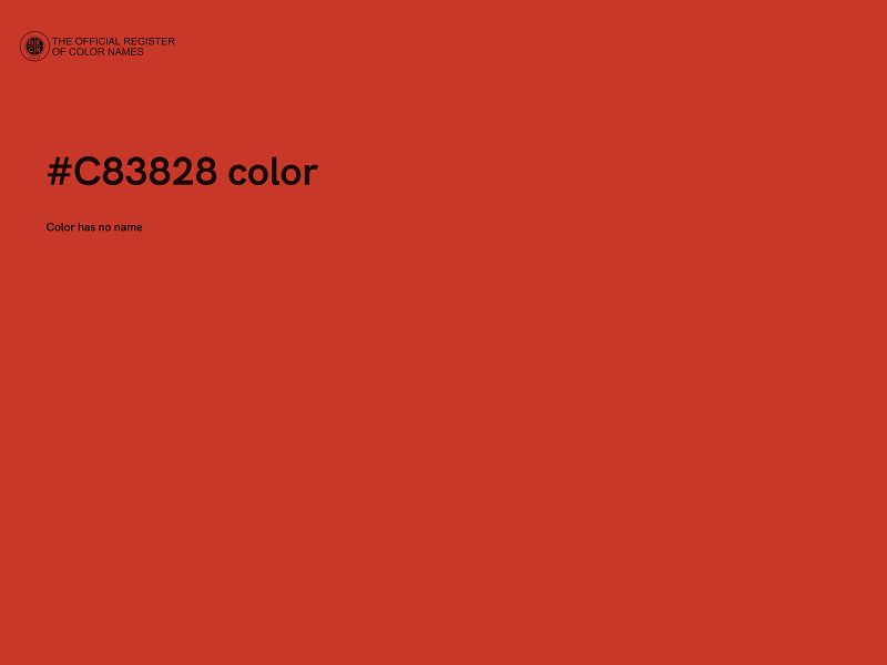 #C83828 color image