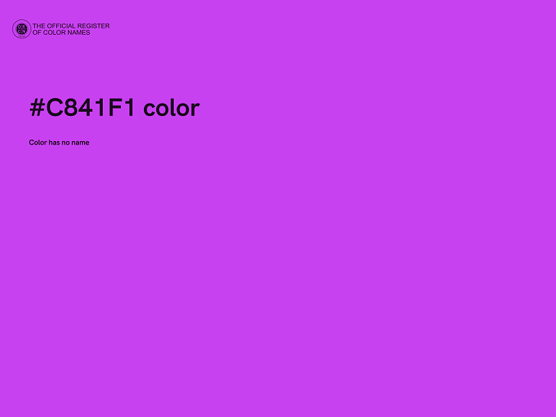 #C841F1 color image