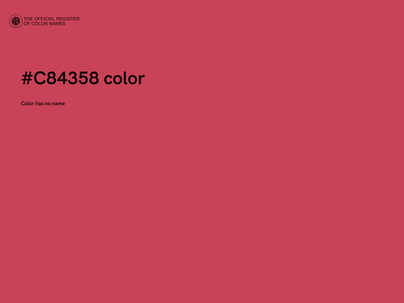 #C84358 color image