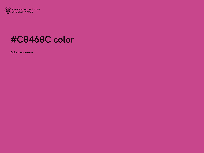 #C8468C color image