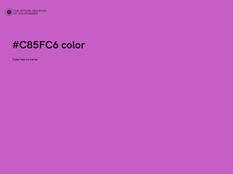 #C85FC6 color image