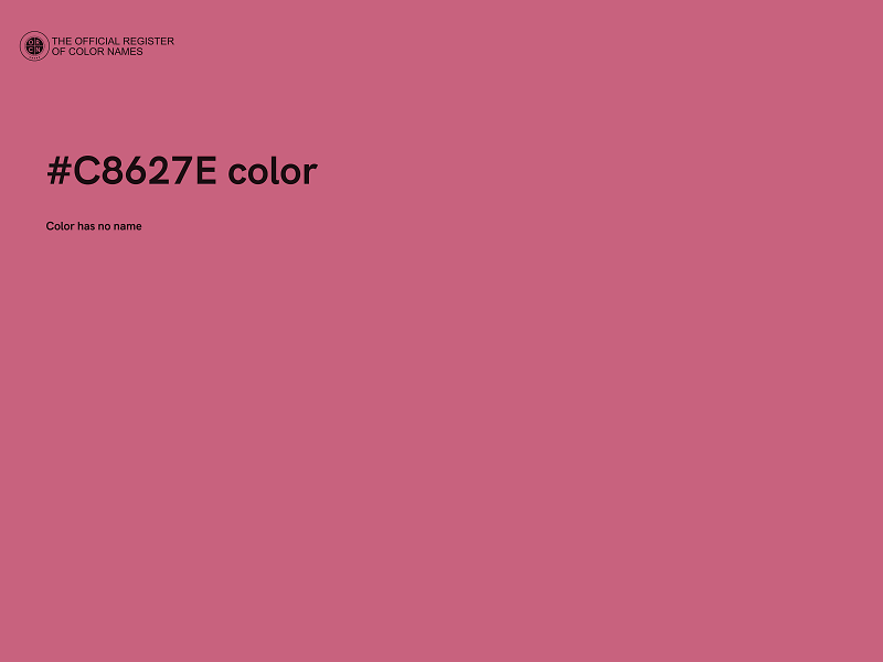 #C8627E color image