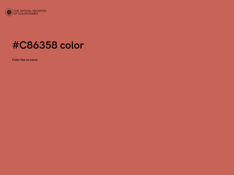 #C86358 color image