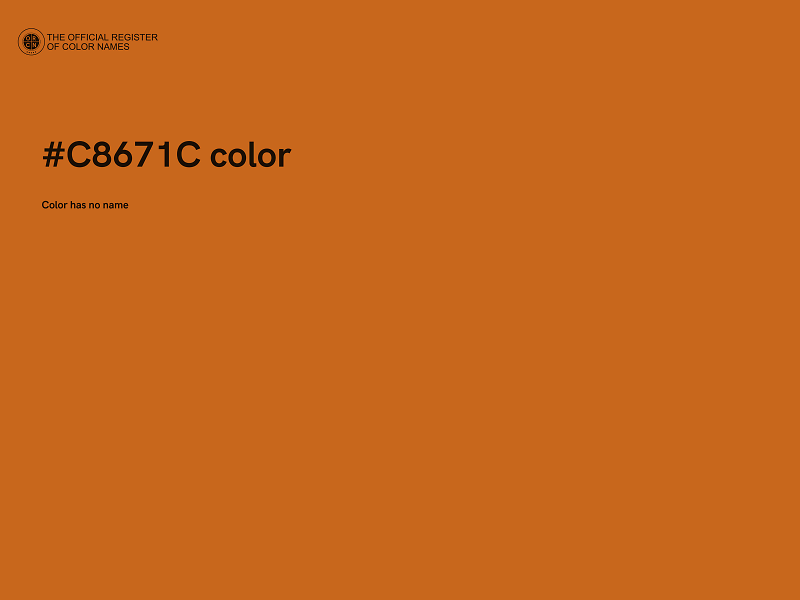 #C8671C color image