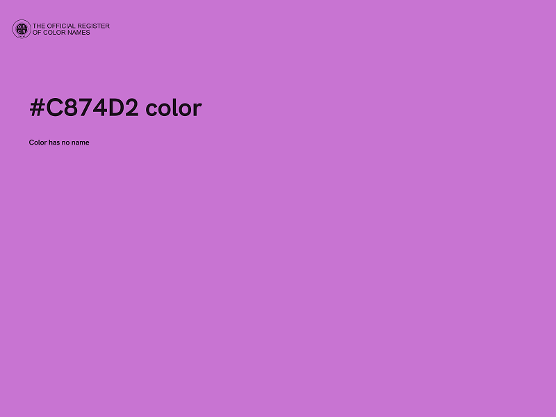 #C874D2 color image