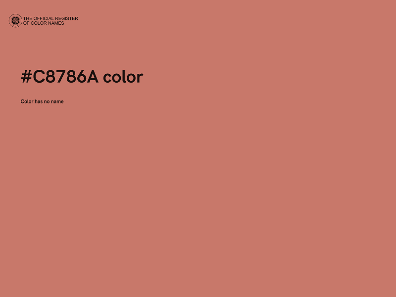 #C8786A color image