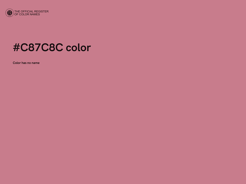 #C87C8C color image