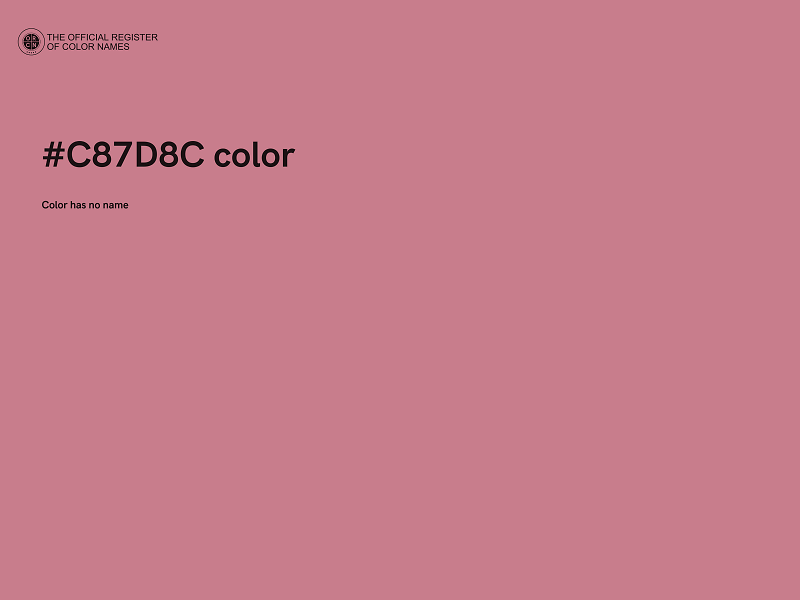 #C87D8C color image