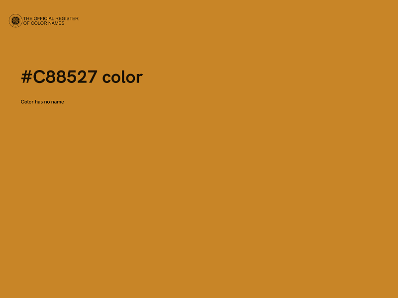 #C88527 color image