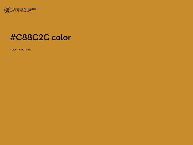 #C88C2C color image