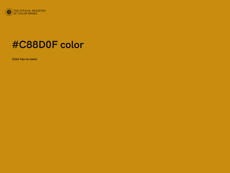 #C88D0F color image