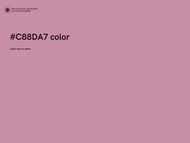 #C88DA7 color image