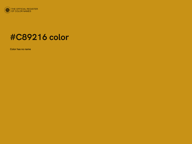 #C89216 color image