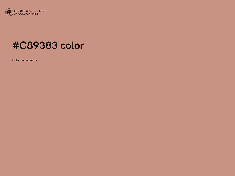 #C89383 color image