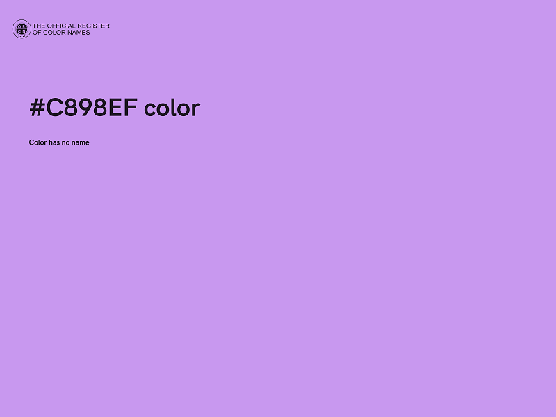 #C898EF color image