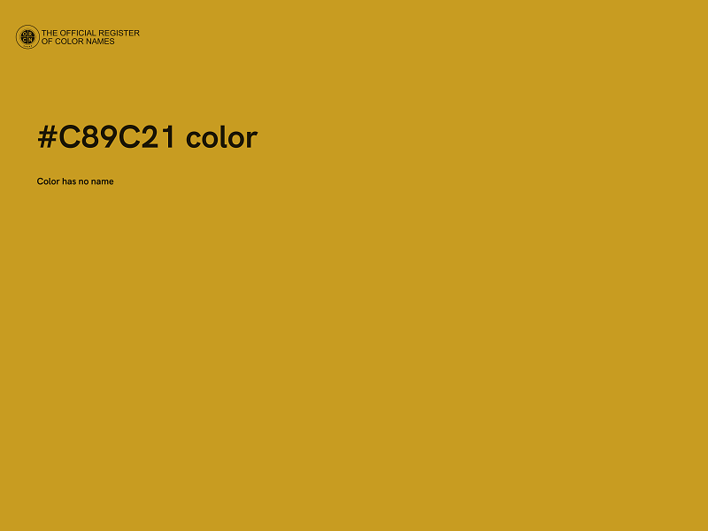 #C89C21 color image