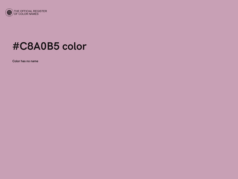 #C8A0B5 color image