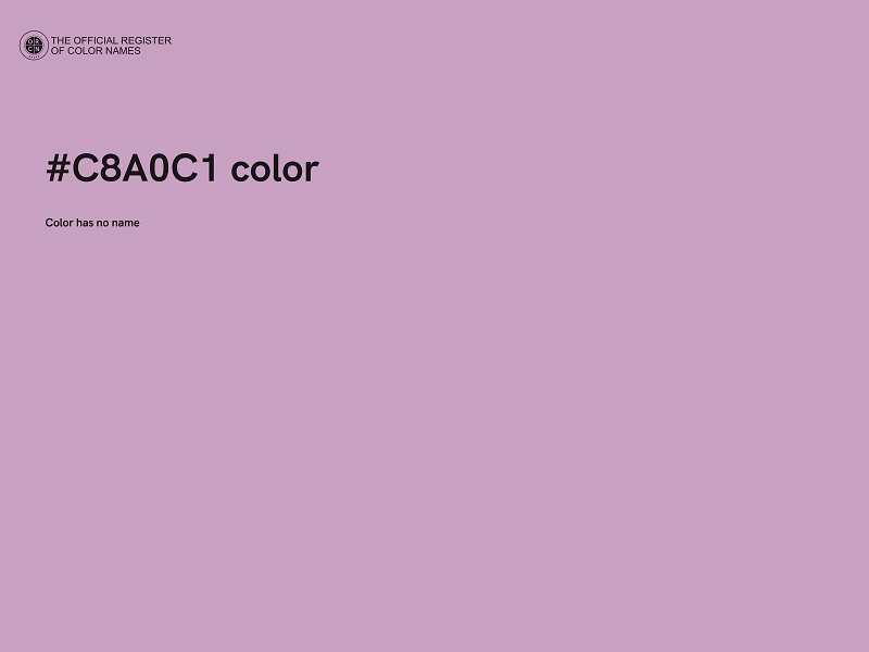 #C8A0C1 color image