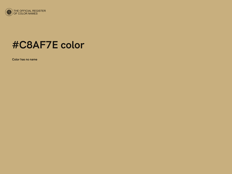 #C8AF7E color image