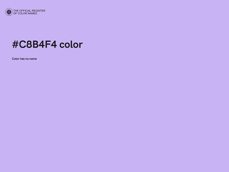 #C8B4F4 color image