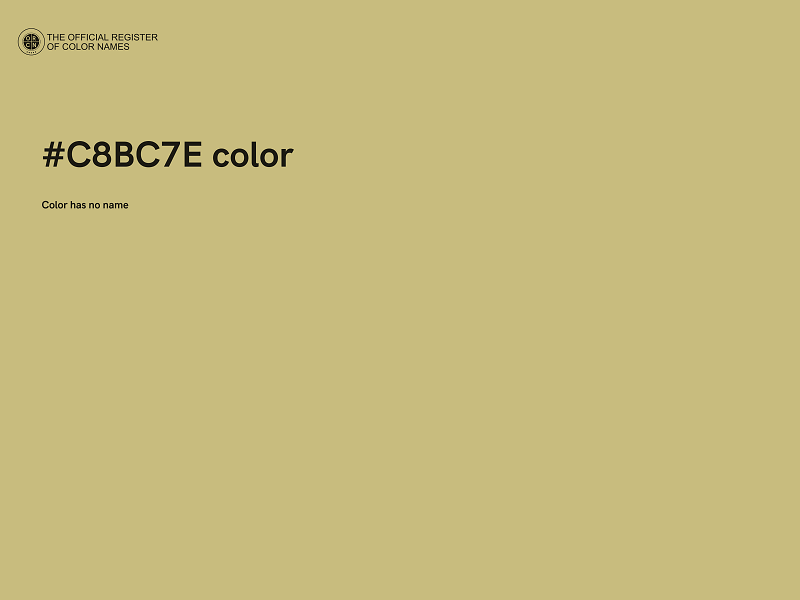 #C8BC7E color image