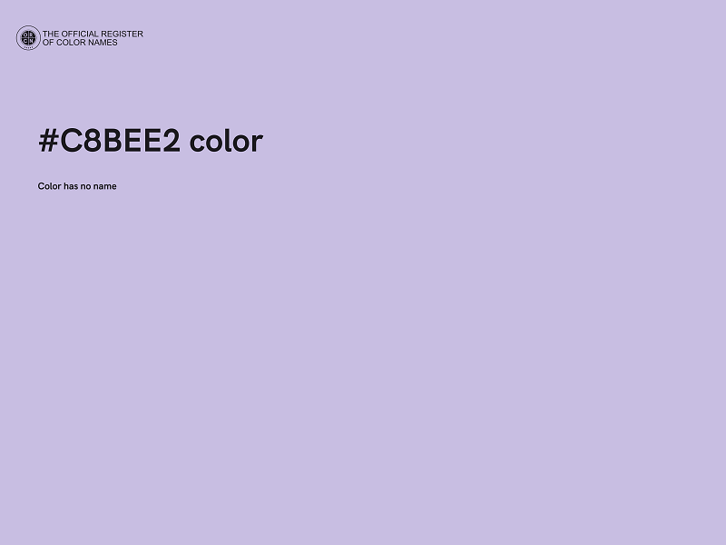 #C8BEE2 color image