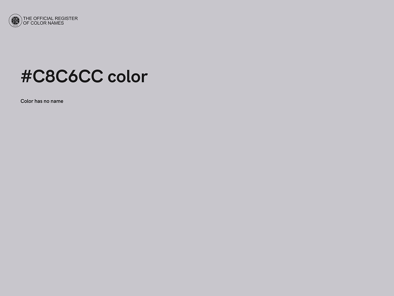 #C8C6CC color image