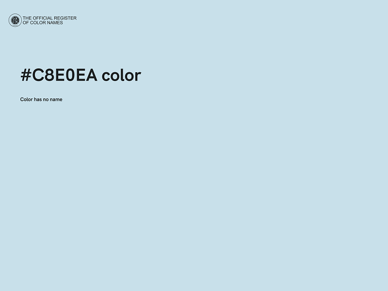 #C8E0EA color image