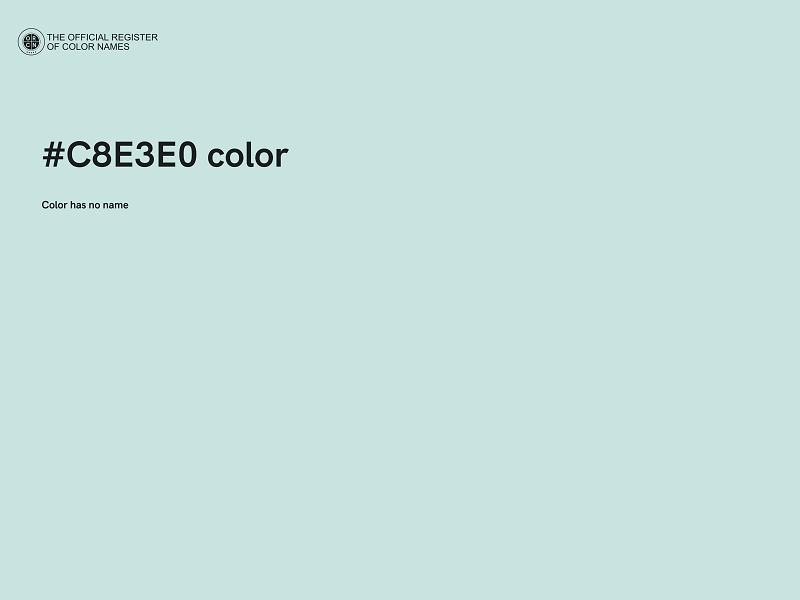 #C8E3E0 color image