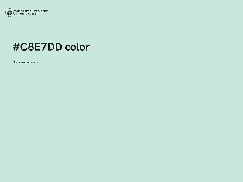 #C8E7DD color image