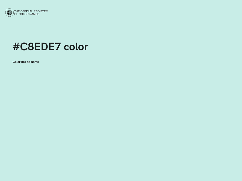 #C8EDE7 color image