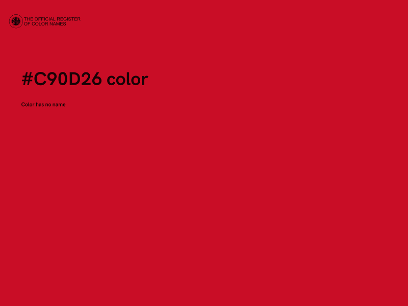 #C90D26 color image